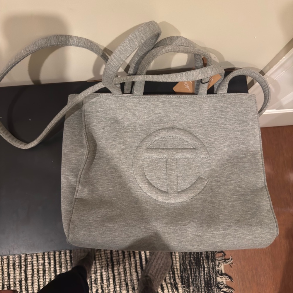 Ugg x Telfar Gray fleece Women's Bag - Picture 3 of 4
